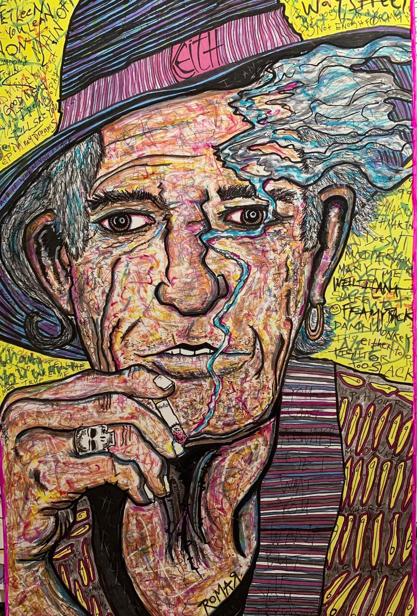 Keith Richards Artist Print